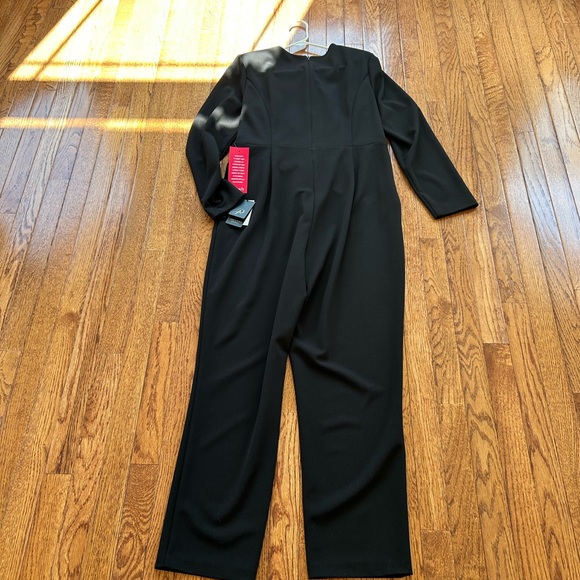 Adrienne Papell Drape Waist Jumpsuit - Picture 3 of 5